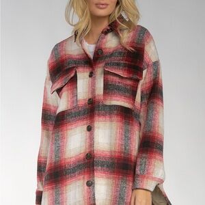 Elan Riley Red Plaid Jacket